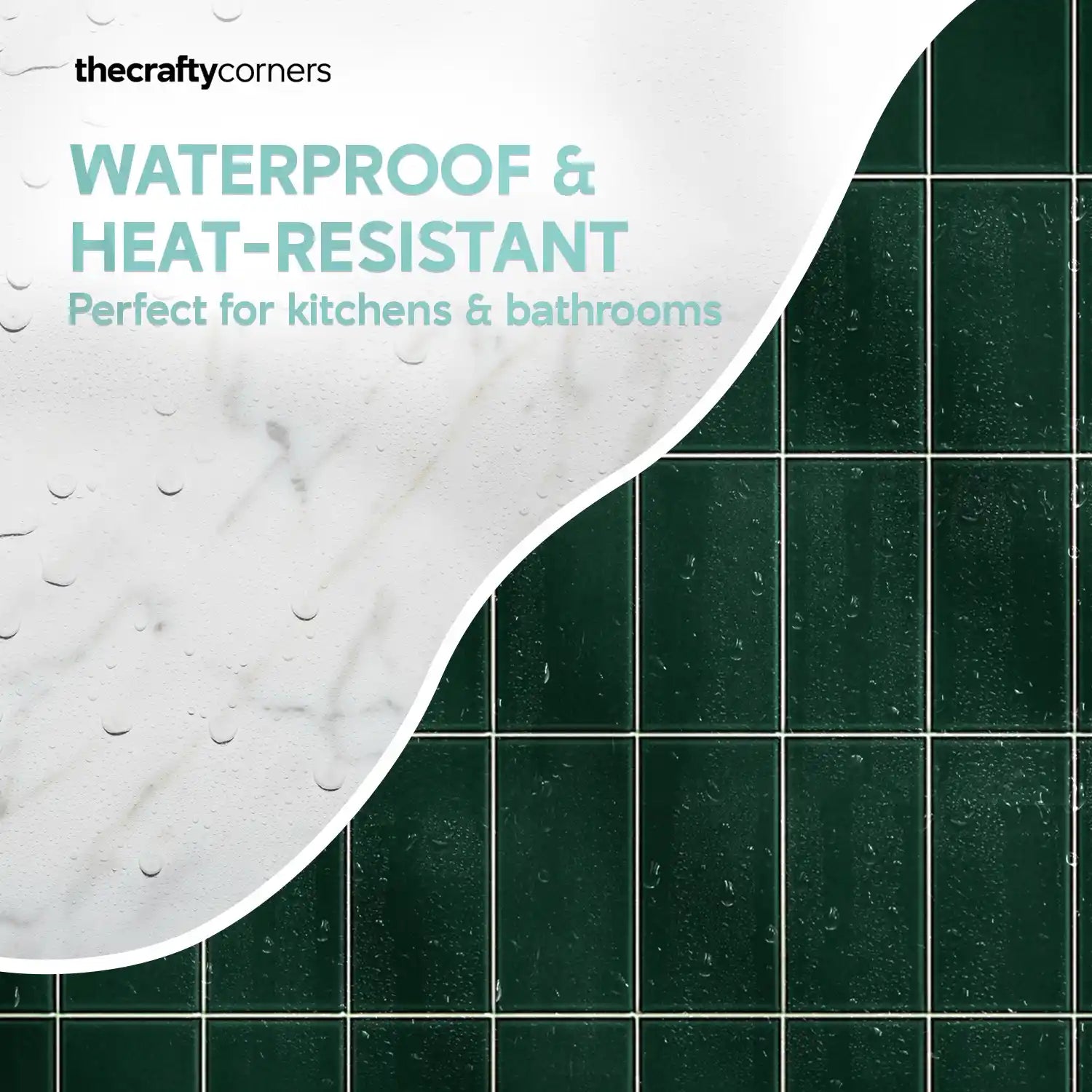 GripEasy Tiles - Peel and Stick Backsplash (5 Sheets/Pack)