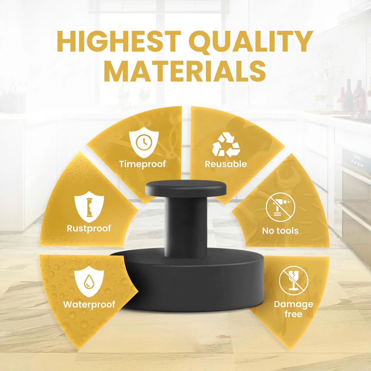 ProGrip Hook™ suction cup hook